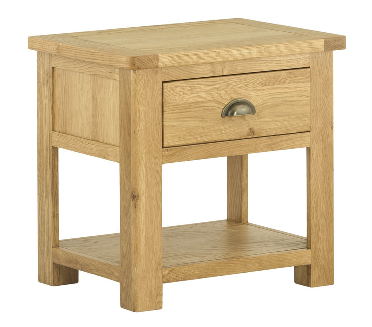 Maryland Lamp Table With Drawer - Oak