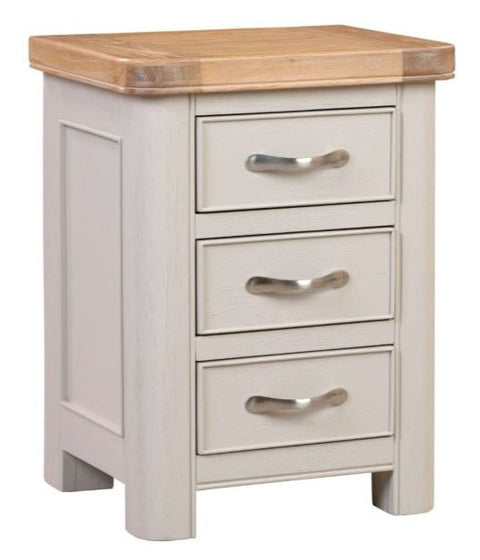 Wandsworth Painted 3 Drawer Bedside Table