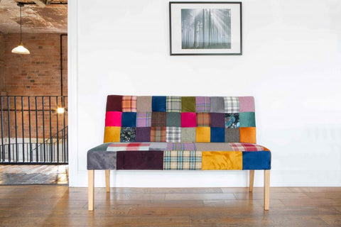 Colin Patchwork 3 Seater Bench