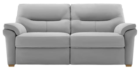 G Plan Seattle Leather 3 Seater Sofa With Feet