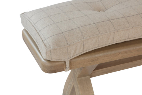 Litchfield 2m Bench Cushion Only – Natural Check