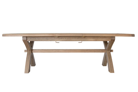 Litchfield Wooden 2m-2.5m Cross Leg Dining Table