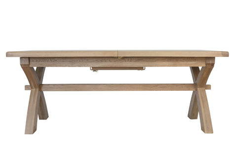 Litchfield Wooden 2m-2.5m Cross Leg Dining Table