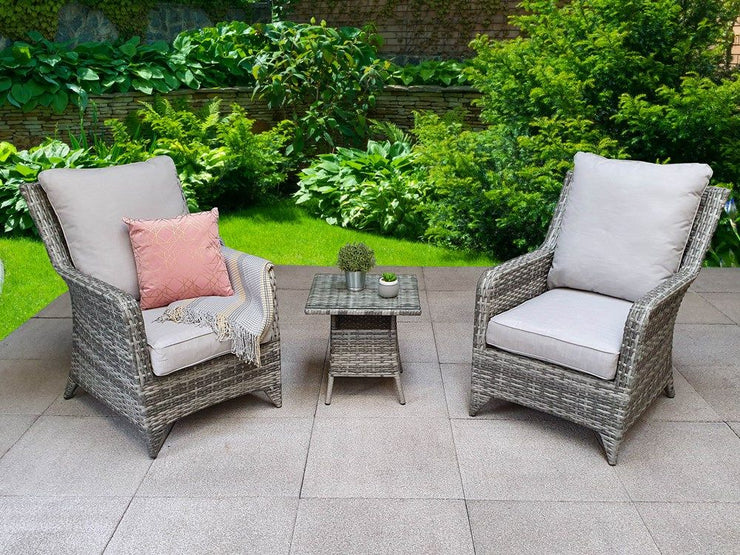 Sarah Lounge Garden Set In Grey