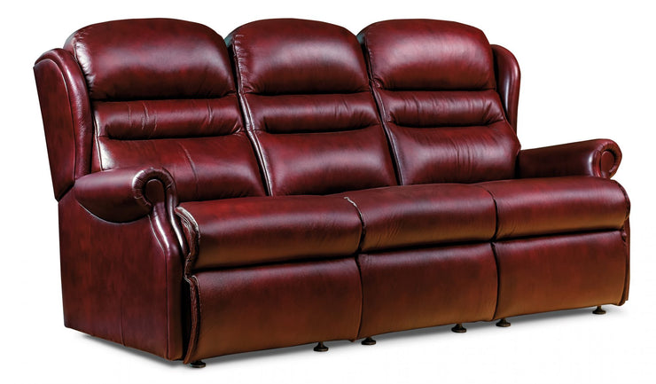Sherborne Ashford Fixed Leather 3 Seater Sofa