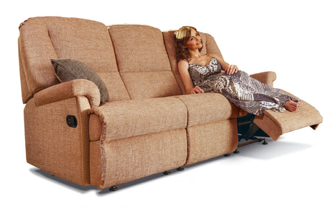 Sherborne Milburn Fabric Reclining 3 Seater Sofa