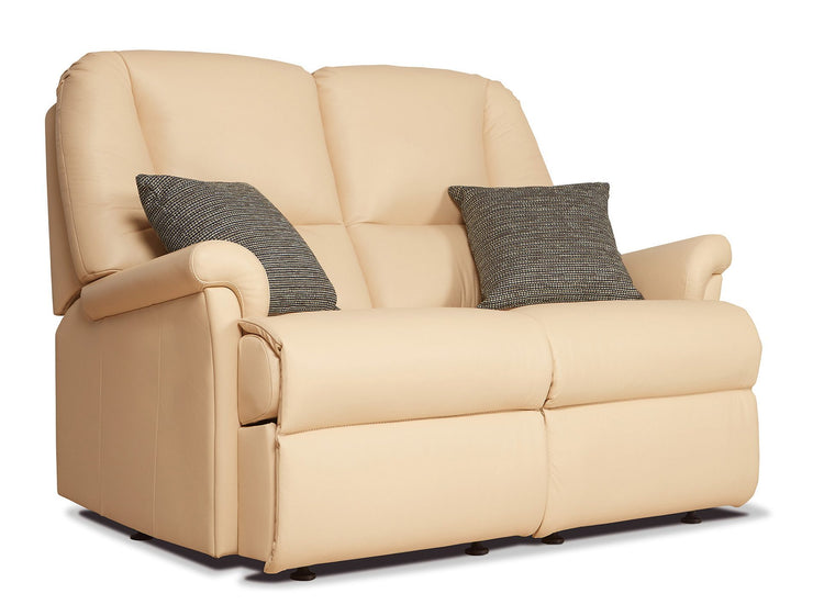 Sherborne Milburn Fixed Leather 2 Seat Sofa
