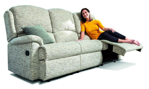 Sherborne Virginia Fabric Reclining 3 Seater Sofa