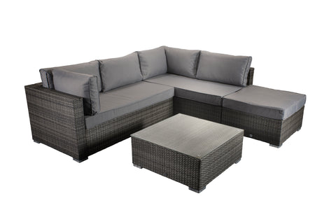 Savannah Corner Sofa in 8mm Flat Grey Weave